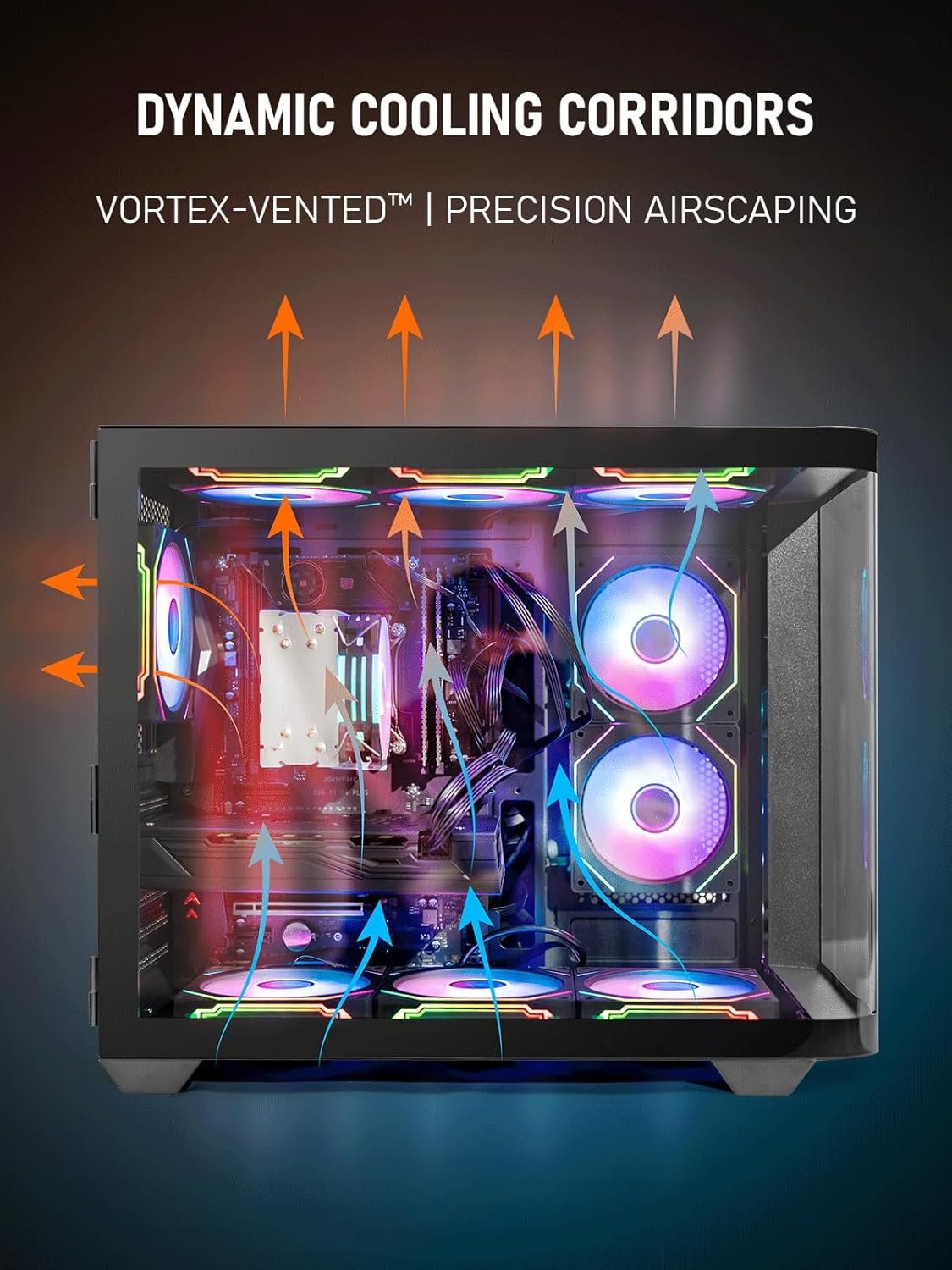 Prebuilt Gaming PC Desktop, RTX 5060 Gaming Computer, i7-12700KF up to 4.9GHz, 32GB DDR4 RAM, 1TB NVMe SSD, Liquid Cooled, 800W PSU, Windows 11 Pro, RGB Fans, VR Ready, High FPS 1440P Gaming