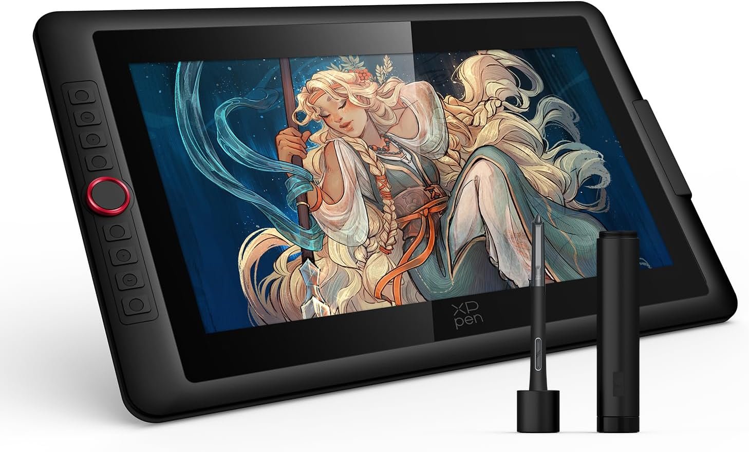 XPPen Artist 15.6 Pro V2 Drawing Tablet with Screen, 16K Pen Pressure Stylus Digital Art Tablet with Full-Laminated Anti-Glare Glass Adjustable Stand 8 Shortcut Keys Work for PC Mac Linux Android