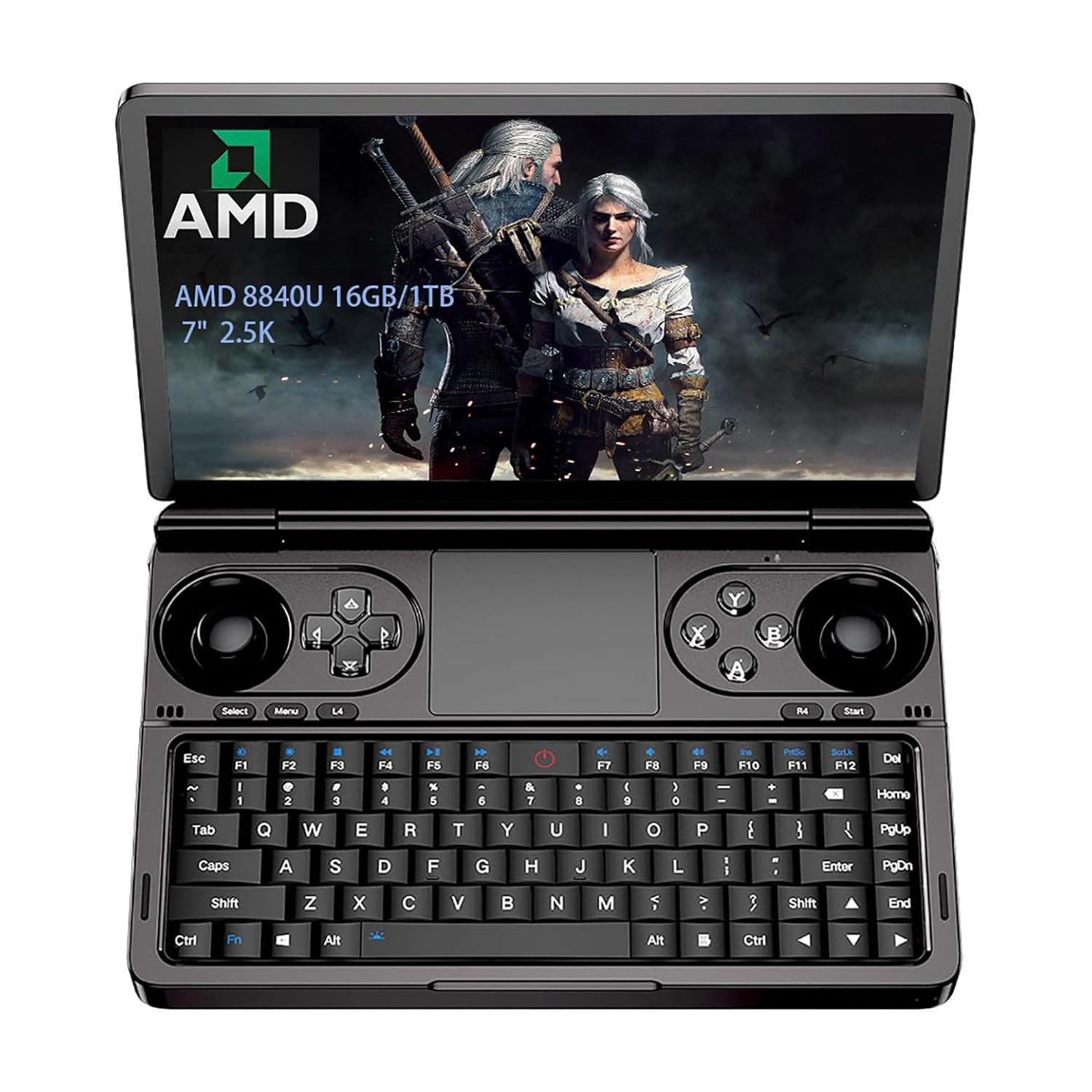 GPD WIN Mini Handheld Game Console, 7″ Touchscreen Gaming PC Mini Laptop Gamepad UMPC Win11 [AMD Ryzen 7 8840U 16GB RAM/1TB M.2 NVMe SSD]