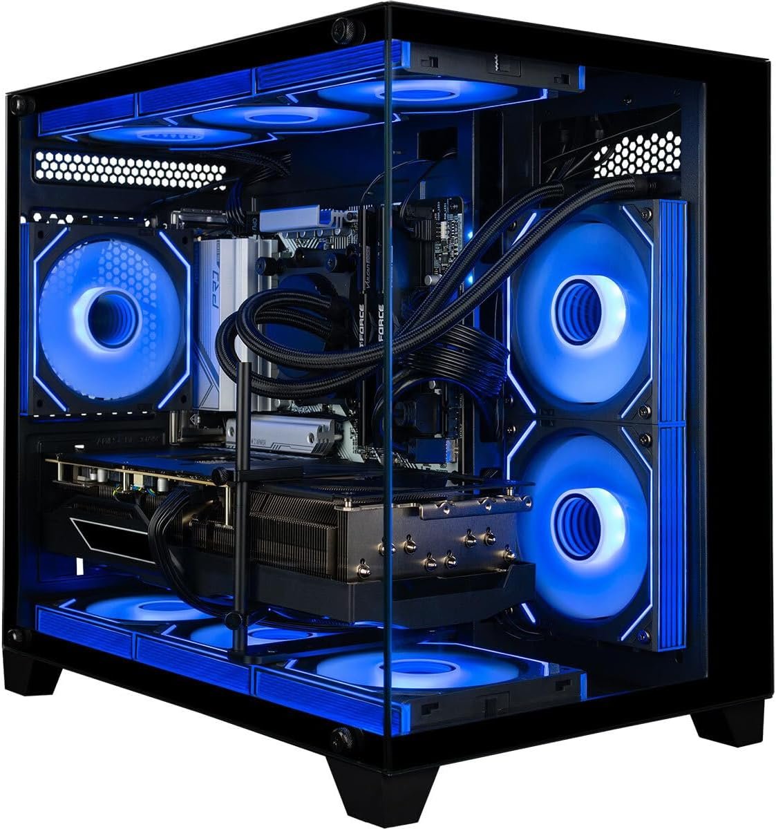 Panorama RTX 5080, 24-Core Ultra 9 285K, 64GB DDR5 RAM, 2TB Gen4 NVMe SSD, Liquid Cooled Gaming Desktop PC w/Windows 11 Pro, 3-Year Warranty, RGB Keyboard+Mouse, Internal Wi-Fi 6E, 3X DP & HDMI