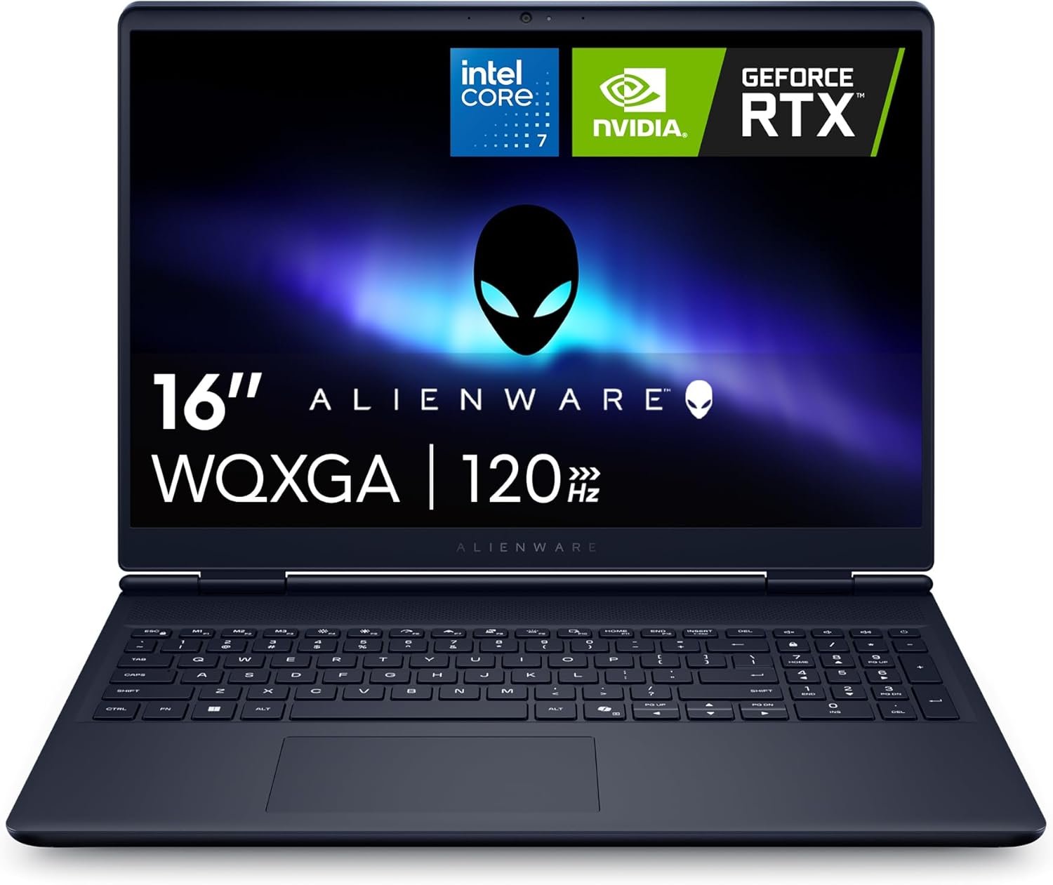 Alienware 16 Aurora Gaming Laptop AC16250-16″ WQXGA 120Hz Display, Intel Core 7-240H Processor, 16GB DDR5 RAM, 1TB SSD, NVIDIA GeForce RTX 5050 8GB Graphics, Windows 11 Home, Onsite Service – Blue
