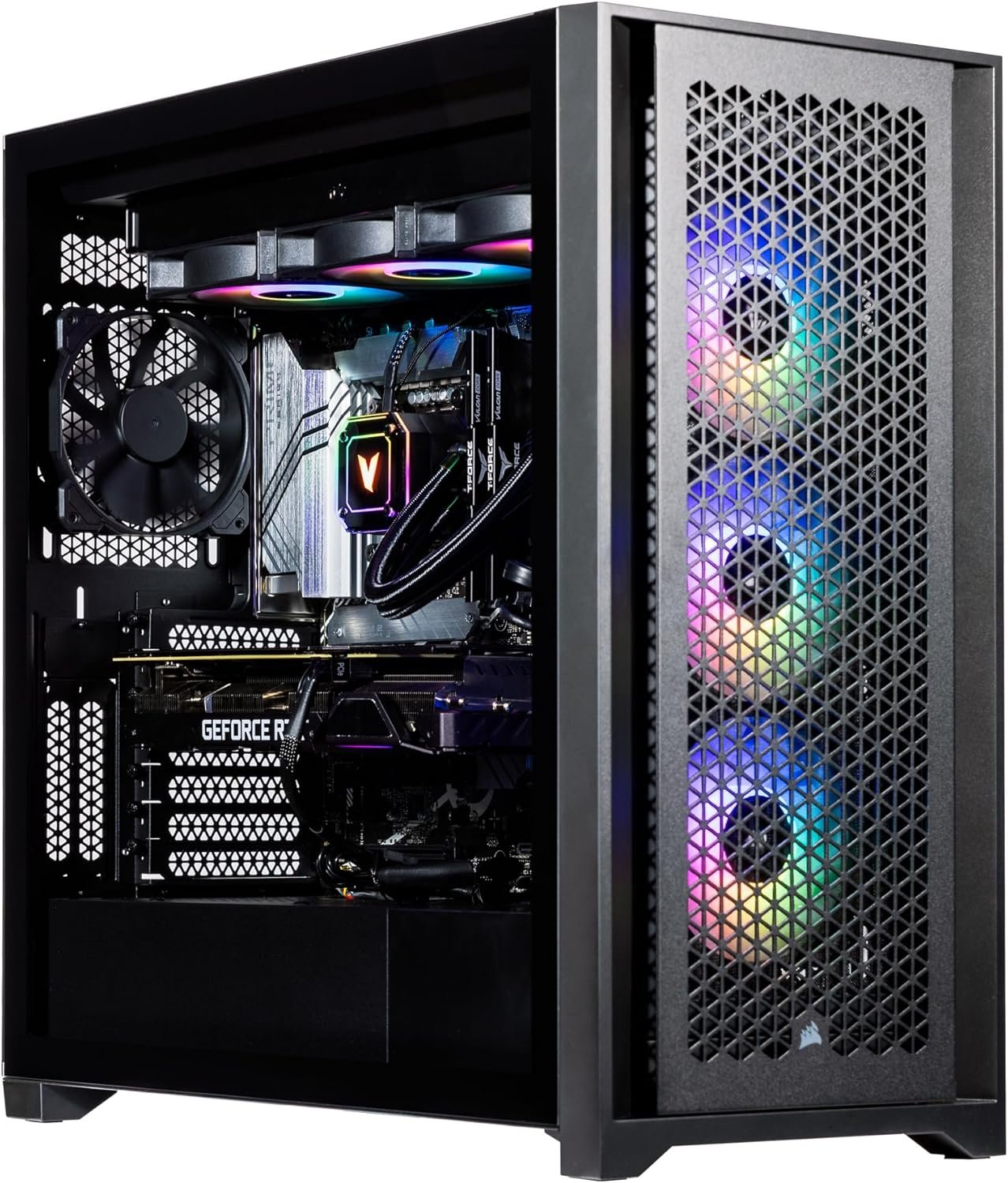Velztorm Aciex Liquid Cooled Gaming Desktop PC (GeForce RTX 5090 32GB GDDR7, Intel i9-14900K Upto 6.0GHz, 32GB DDR5, 2TB PCIe NVMe SSD, 360mm AIO, 1000W PSU, WiFi 6, Bluetooth 5.2, Win 11 Pro)