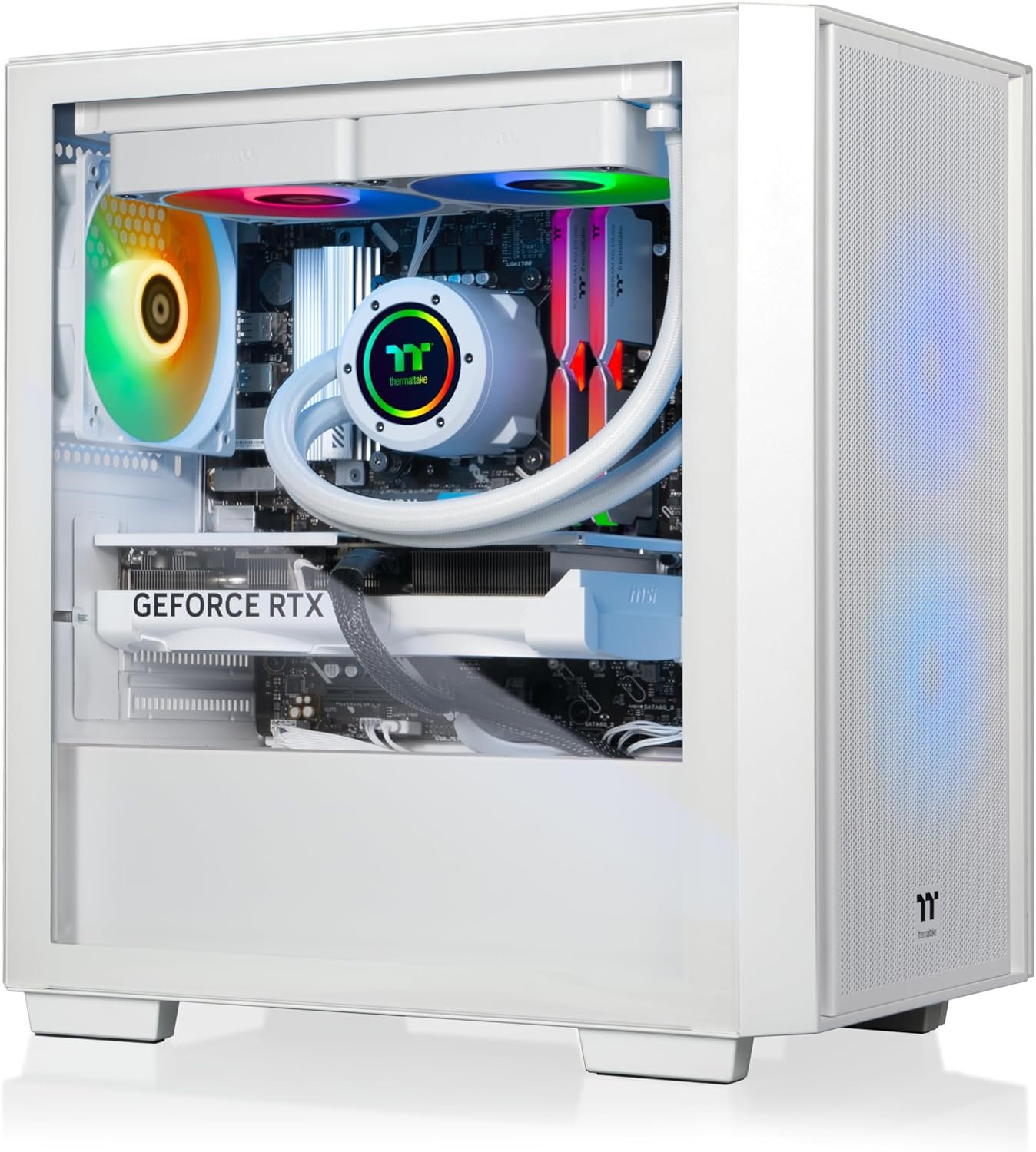 Thermaltake LCGS Versa i570S Gaming Desktop (Intel Core™ i9-14900KF, 32GB 6000MT/s DDR5 RGB Memory, NVIDIA GeForce® RTX 5070, 1TB NVMe M.2, WiFi, Windows 11) H16S-B760-570-LCS